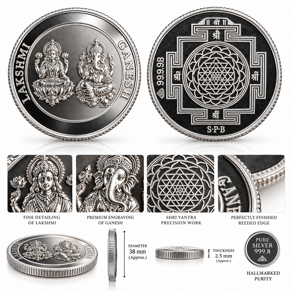 JKP Jewellers 5g silver coin - full original product specification image — angle 6 of 6